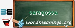 WordMeaning blackboard for saragossa